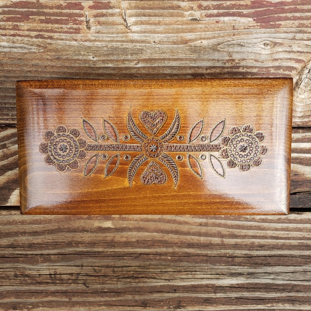 Swiss Musical Movement Wooden Music Jewelry Box - Plays Sound of Music